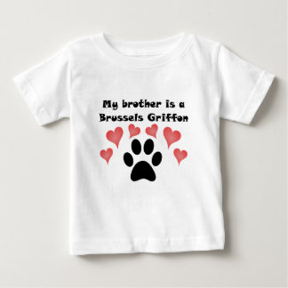 Mein Bruder ist ein Brüsseler Griffon Baby T-shirt