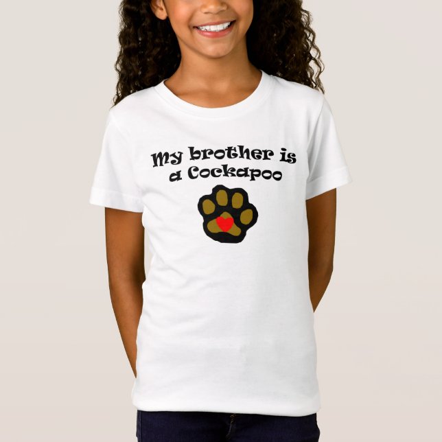 Mein Bruder ist ein Cockapoo T-Shirt (Vorderseite)