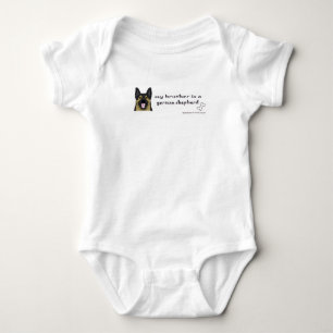 Mein Bruder ist ein Deutscher Schäferhund Baby Strampler