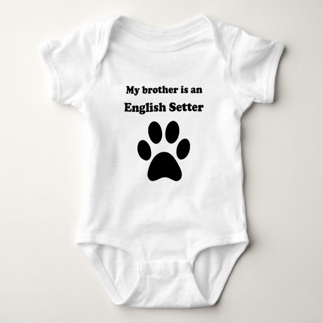 Mein Bruder ist ein Engländer Baby Strampler (Vorderseite)