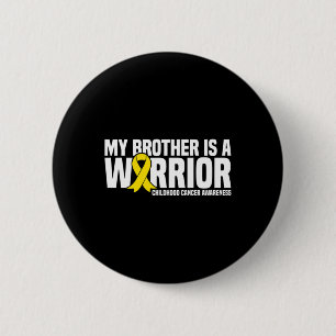 Mein Bruder ist ein Krieger-Kinderkrebs-Bewusstsei Button