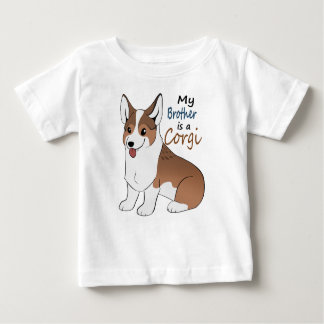 Mein Bruder ist ein Sabile Corgi Baby T-shirt