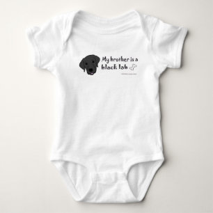 Mein Bruder ist ein schwarzes Labor Baby Strampler