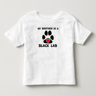 Mein Bruder ist ein schwarzes Labor Kleinkind T-shirt