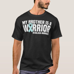 Mein Bruder ist ein Warrior, blass blauer Ribbon A T-Shirt