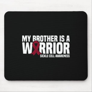Mein Bruder ist ein Warrior-Sichelzellenbewusstsei Mousepad