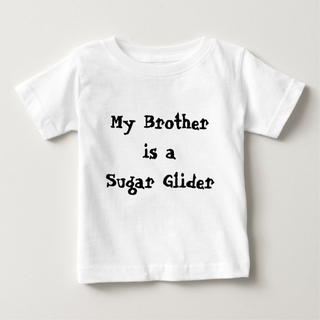 Mein Bruder ist ein Zuckerkäfer Baby T-shirt (Vorderseite)