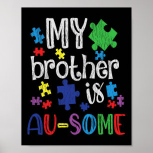 Mein Bruder ist eine Phantastische Schwester Autis Poster