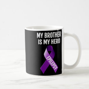 Mein Bruder ist mein Held Epilepsie Awareness T Sh Kaffeetasse