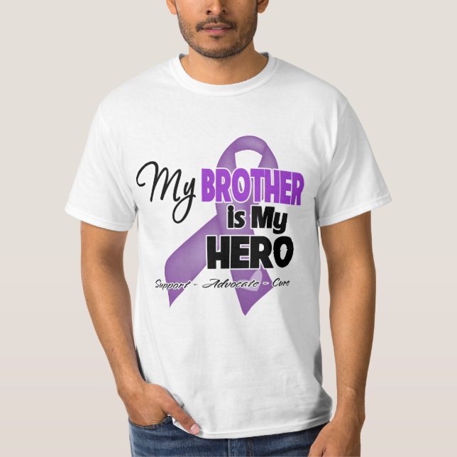 Mein Bruder ist mein Held - lila Band T-Shirt (Vorderseite)