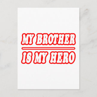 Mein Bruder ist mein Held Postkarte