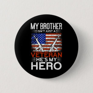 Mein Bruder ist mein herostolzer amerikanischer Ve Button