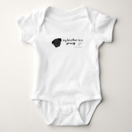 Mein Bruder ist Mops Baby Strampler