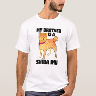 Mein Bruder ist Shiba Inu Funny Women Jagd Hund Lo T-Shirt