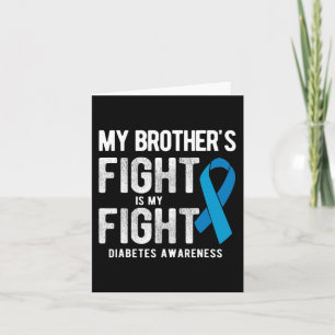 Mein Bruder kämpft gegen Diabetes Karte