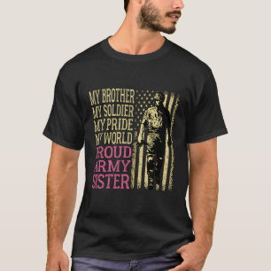 Mein Bruder, mein Soldat Hero Proud Armeegister Mi T-Shirt