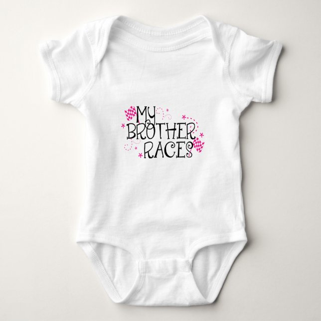 Mein Bruder rast Baby Strampler (Vorderseite)