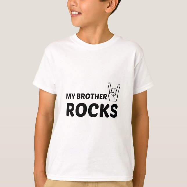 MEIN BRUDER ROCKS T-Shirt (Vorderseite)