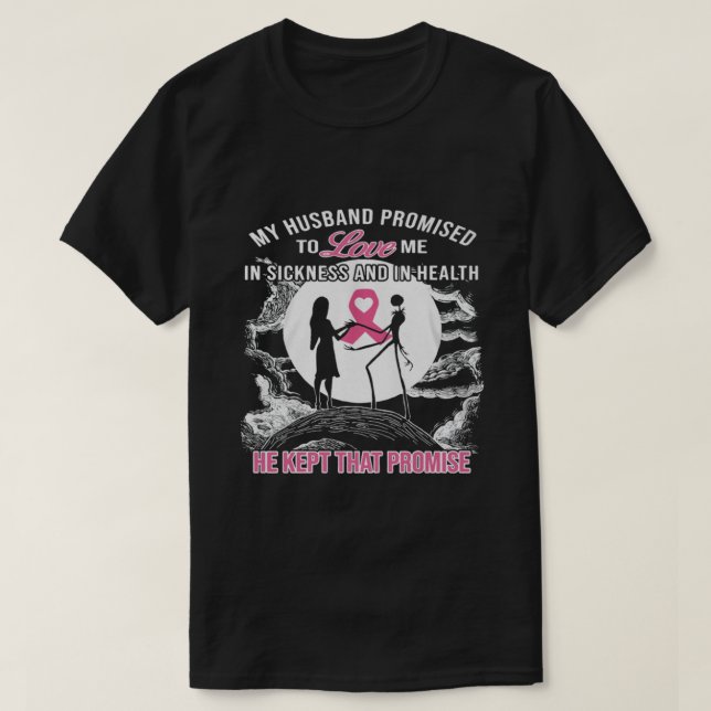 Mein Brustkrebs im Brustbereich T-Shirt (Design vorne)