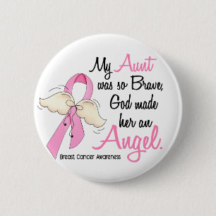 Mein Brustkrebs Tanten-Is An Angel 2 Button