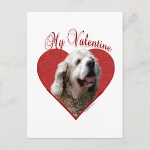 Mein Buff Cocker Spaniel Valentine Feiertagspostkarte