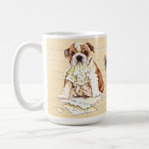 Mein Bulldog hat meine Hausaufgaben aufgetragen Kaffeetasse