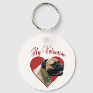 Mein Bullmastiff Valentine Schlüsselanhänger