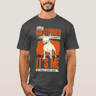 Mein Bullterater ist ein Geschenk für den Hund, de T-Shirt