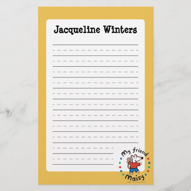 Mein bunter Kreis-Entwurf Freund-Maisy Briefpapier (Vorderseite)