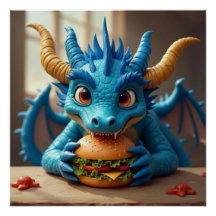 Mein Burger! Dragon Tee Time Poster