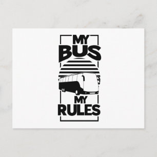 Mein Bus, mein Busfahrer Postkarte