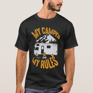 Mein Camper Meine Regeln RV Camping Lover Geschenk T-Shirt