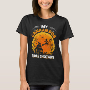 Mein Canaan Hund fährt Schrotflinte Canaan Hund T-Shirt