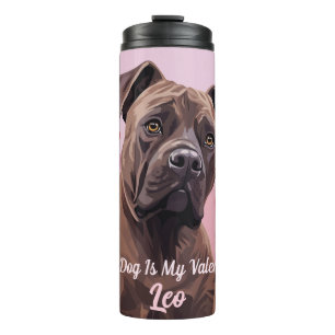 Mein Cane Corso Hund ist mein Valentinstag Persona Thermosbecher