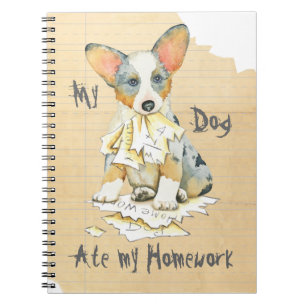 Mein Cardigan Welsh Corgi Ate meine Hausaufgaben Notizblock