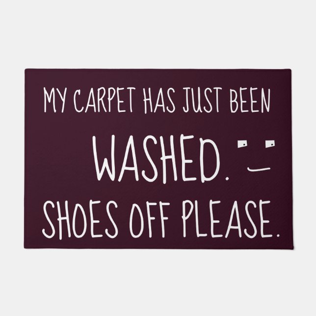 MEIN CARPET WURDE GERADE VERSCHMUTZT, DAMIT ES SIC FUßMATTE (Vorderseite)