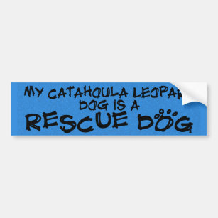 Mein Catahoula Leopard-Hund ist ein Rettungs-Hund Autoaufkleber
