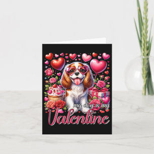 Mein Cavalier King Charles Spaniel ist mein Valent Karte