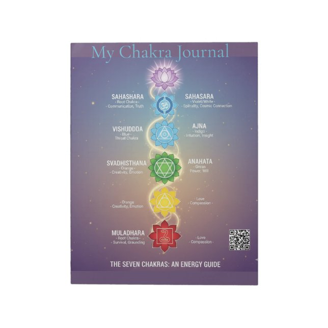 Mein Chakra-Journal-Notizbuch Notizblock (Rotiert)