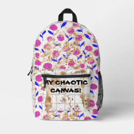 MEIN CHAOTISCHER LEINWAND-Rucksack! Bedruckter Rucksack