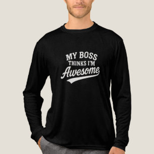 MEIN CHEF DENKT, ICH BIN DER HAMMER Tri-Blend SHIRT