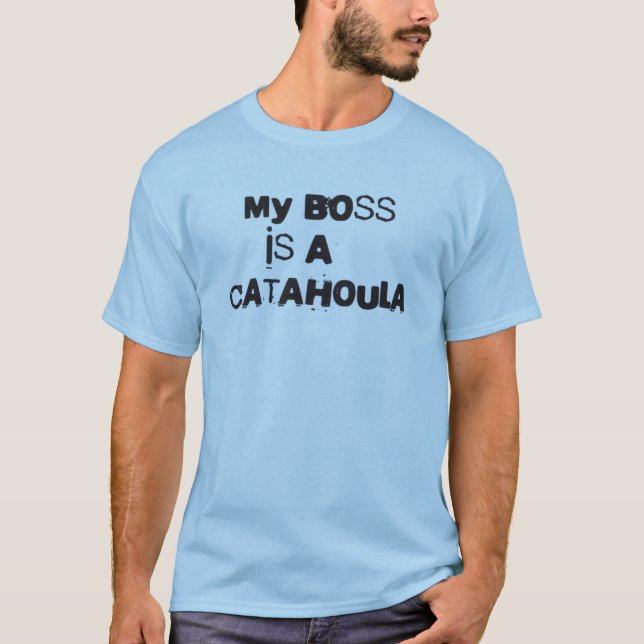 Mein Chef ist ein Catahoula T-Shirt (Vorderseite)