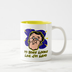 Mein Chef sieht wie Jay Leno aus Zweifarbige Tasse