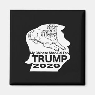 Mein chinesischer Shar-pei für Trump Tee T-Shirt Magnet