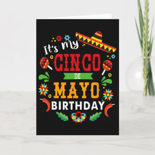 Mein Cinco De Mayo Geburtstag Lustige Geburtstagsf Karte