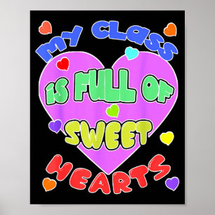 Mein Cl Ist Voller Süßer Herzen Valentinstag Gesch Poster