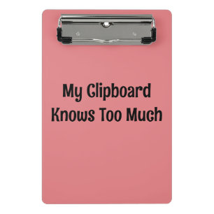 Mein Clipboard weiß zu viel Mini Klemmbrett