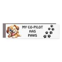 Mein Copilot HAt Pfoten Auto-Magnet
