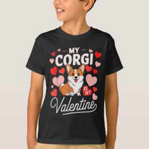 Mein Corgi ist mein Valentinstag Süß Lustiger Hund T-Shirt
