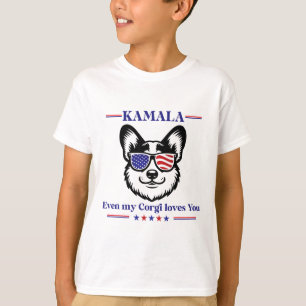 Mein Corgi liebt Kamala Harris zur Wahl der Präsid T-Shirt